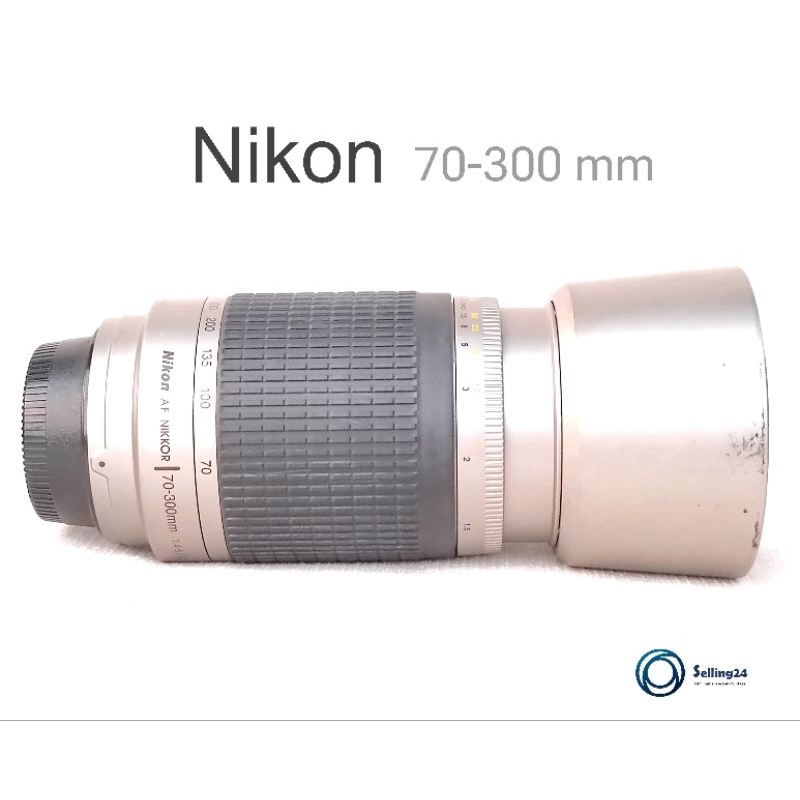 เลนส์ออโต้ ยี่ห้อ Nikon Nikkor Af 70-300mm f4-5.6 G สภาพดีเมาท์ nikon