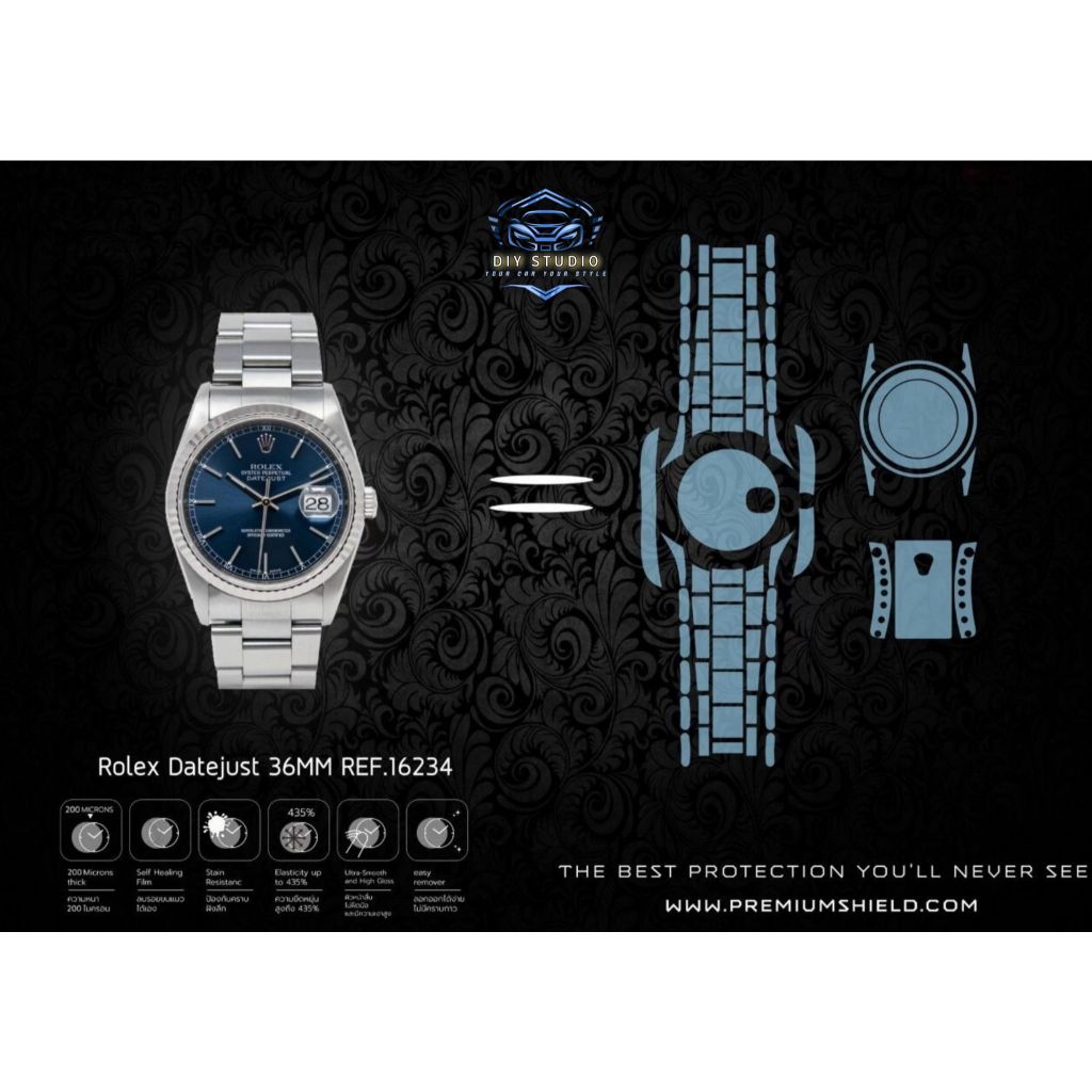 ฟิล์มใสกันรอยนาฬิกา รุ่นDatejust 36MM REF.16234
