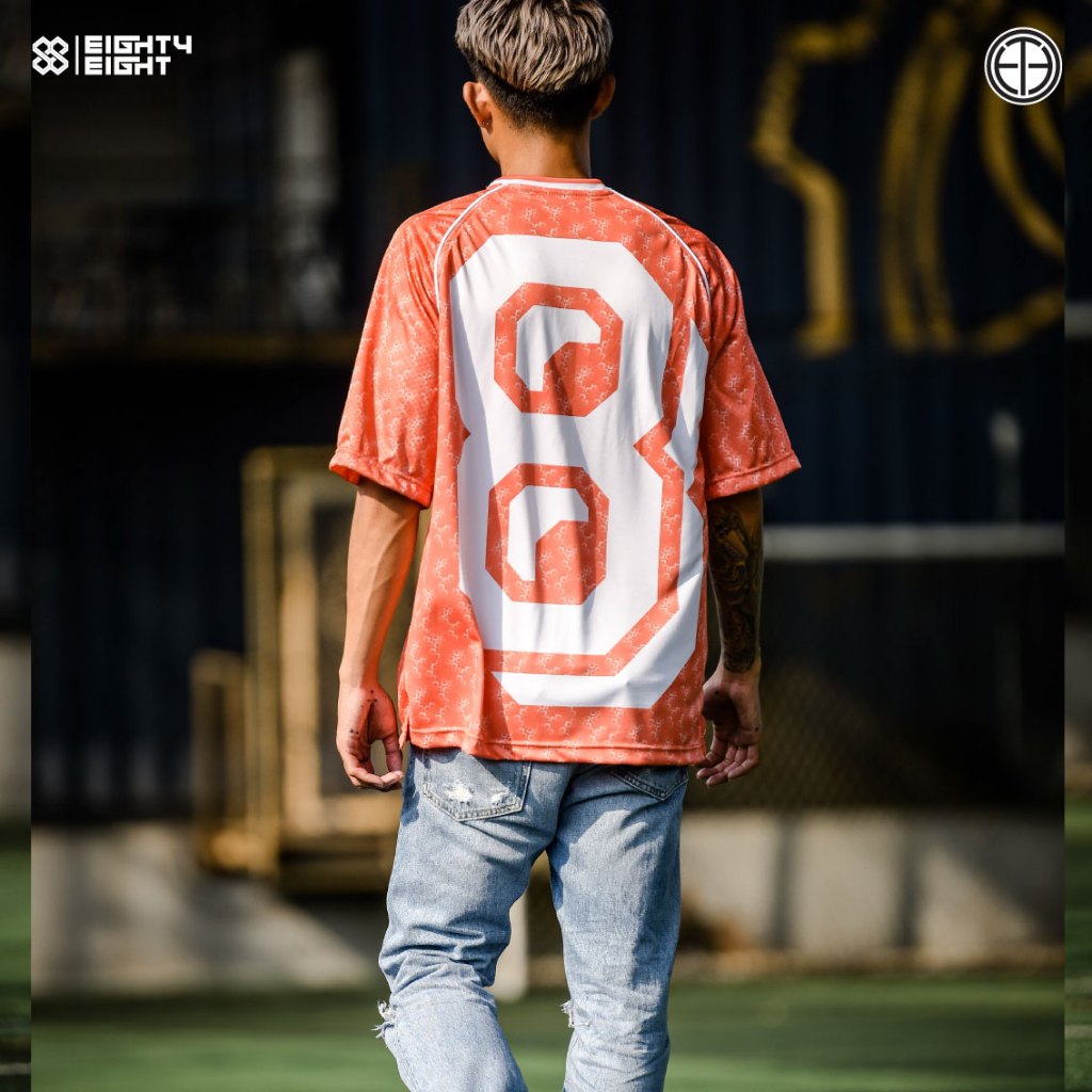 EightyEight Sport เสื้อบอลวินเทจ โอเวอร์ไซส์ ทรงสตรีท เท่ด้วยเบอร์ใหญ่ด้านหลัง ราคา ถูกที่สุด ดีลบีเคเค แกลเลอรีภาพที่ 3