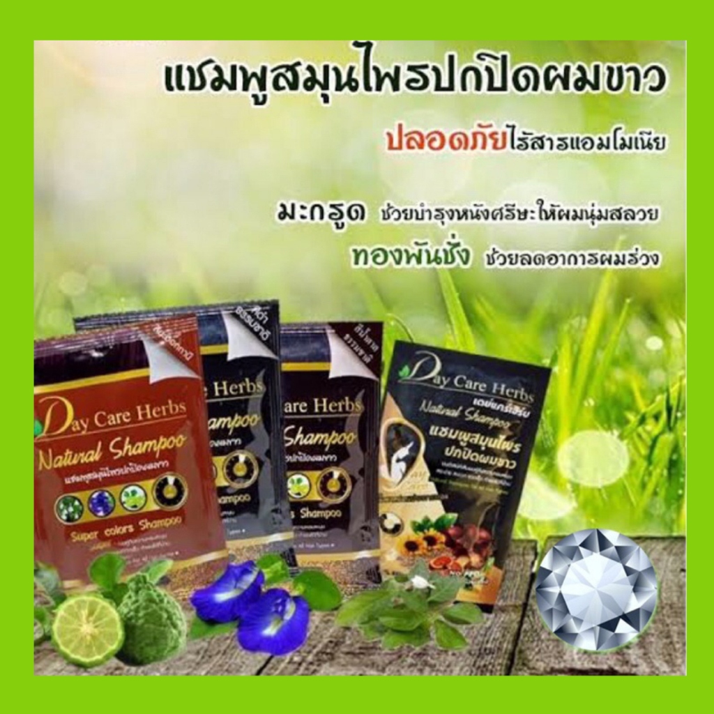 เดย์แคร์เฮิร์บ แชมพูปิดผมขาว สูตรสมุนไพร 30มล. Day Care Herb Natural Shampoo