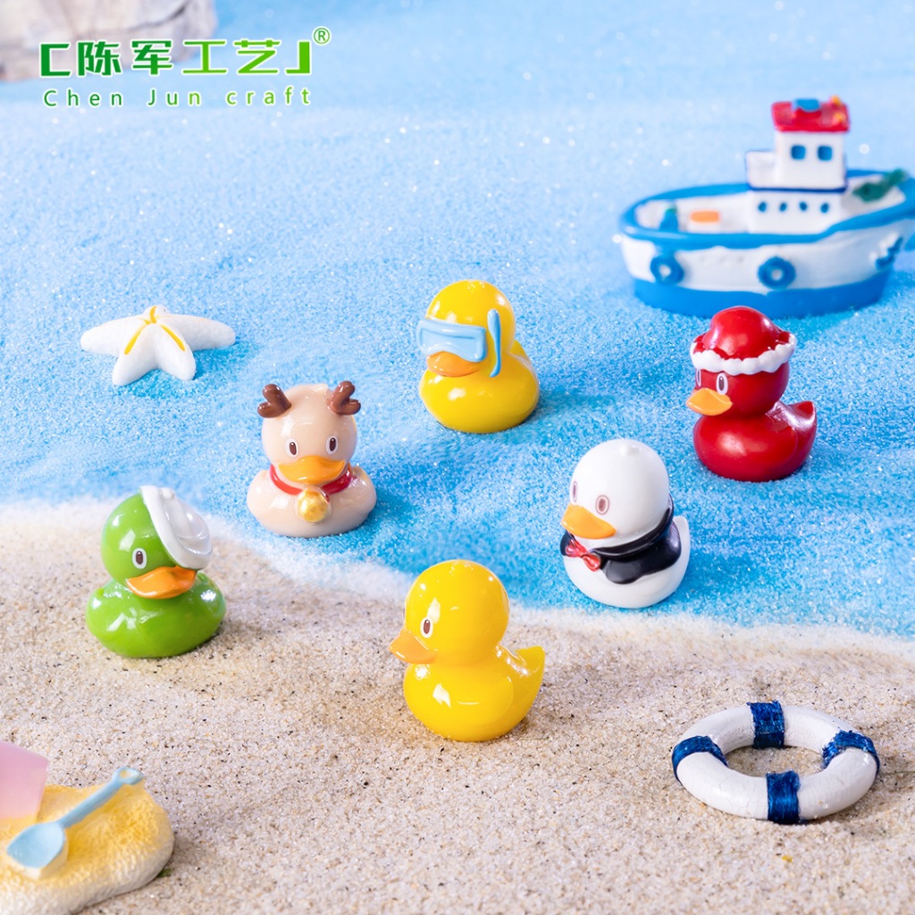 A028  ตุ๊กตาจิ๋ว ตุ๊กตุ่นจิ๋ว ชุดเป็ดจิ๋ว (คละสี 8,10 ชิ้น) สำหรับแต่งบ้าน แต่งโต๊ะทำงาน เป็นของขวัญ ตกแต่งงานdiy