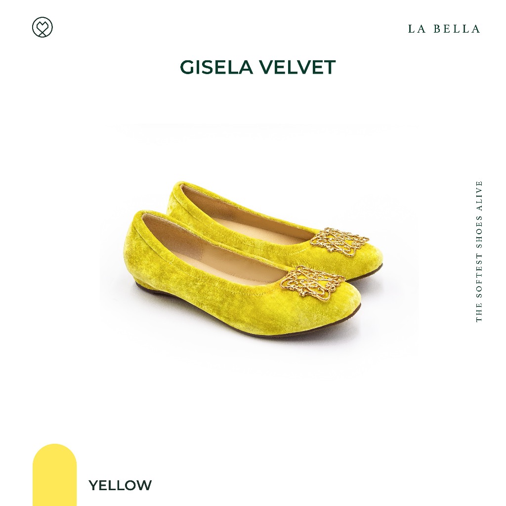 LA BELLA รุ่น GISELA VELVET - YELLOW