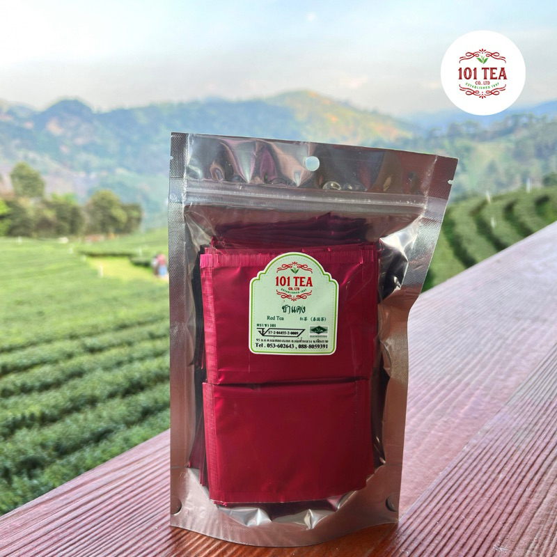 ไร่ชา 101 ชาแดงอูหลง ชนิดซอง 2g. แพ็ค 20 ซอง Red Oolong Tea Bags