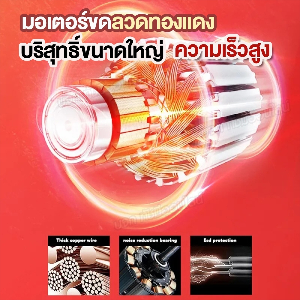 ปัตตาเลี่ยนแบบใส ไร้สาย KM-246 บัตตาเลี่ยนตัดผม กันขอบ รูปที่ 5