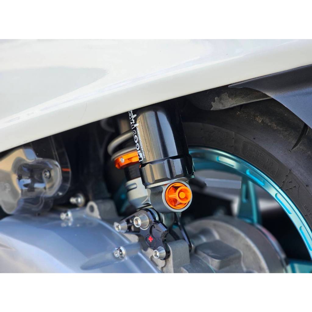 โช๊คหลังOKD รุ่นPiggy Bagยาว430mm สีSR6 ใส่Vespa โช๊คOKDแท้ โช๊คแต่งOKD - รูปที่ 2