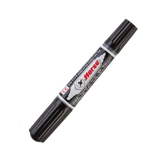 HORSE (ตราม้า) ปากกาเคมี 2หัว ตราม้า TWIN-PEN - หลากสี (12ด้าม/กล่อง) จำนวน 1 กล่อง