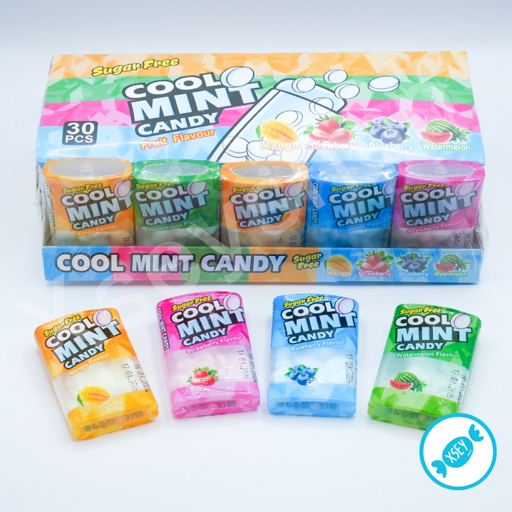 ลูกอมตลับคูลมิ้นท์ 4 รส อร่อยๆ 1 กล่อง 30 ชิ้น