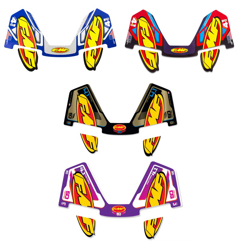 สติ๊กเกอร์ปลายท่อ FMF 4.1 Alum ใหม่ลิขสิทธิ์แท้