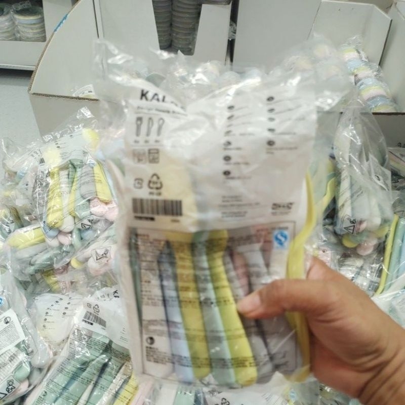 IKEA,ช้อนเด็ก,KALAS,คาลอส,ช้อนสีพาสเทล,อิเกีย,อีเกีย, ikea,จาน แก้วมัค แก้วน้ำ ชุดช้อนส้อมมีด ถ้วย - รูปที่ 6