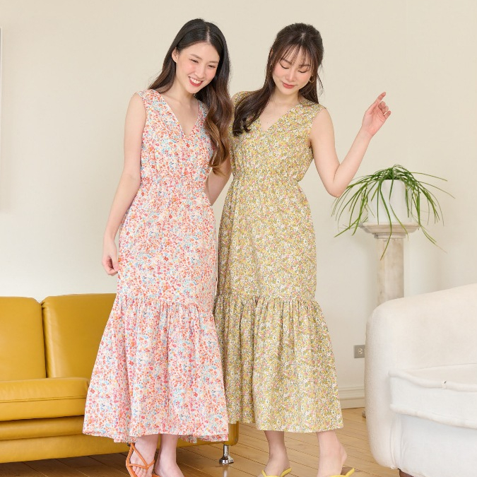 SHUUXME Mermaid dress (เดรสยาวมีซับใน)