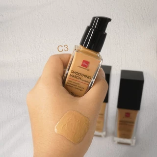 [ SET 2 ชิ้น ] BSC SMOOTHING MATTE POWDER SPF 20 PA++ (ตลับจริง) + BSC SMOOTHING MATCH FOUNDATION SPF 50 PA++++ 30 g.