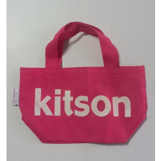 กระเป๋าผ้าแคนวาส kitson ใบเล็ก หิ้วถือได้ ขนาด 9.5 × 5.5 นิ้ว