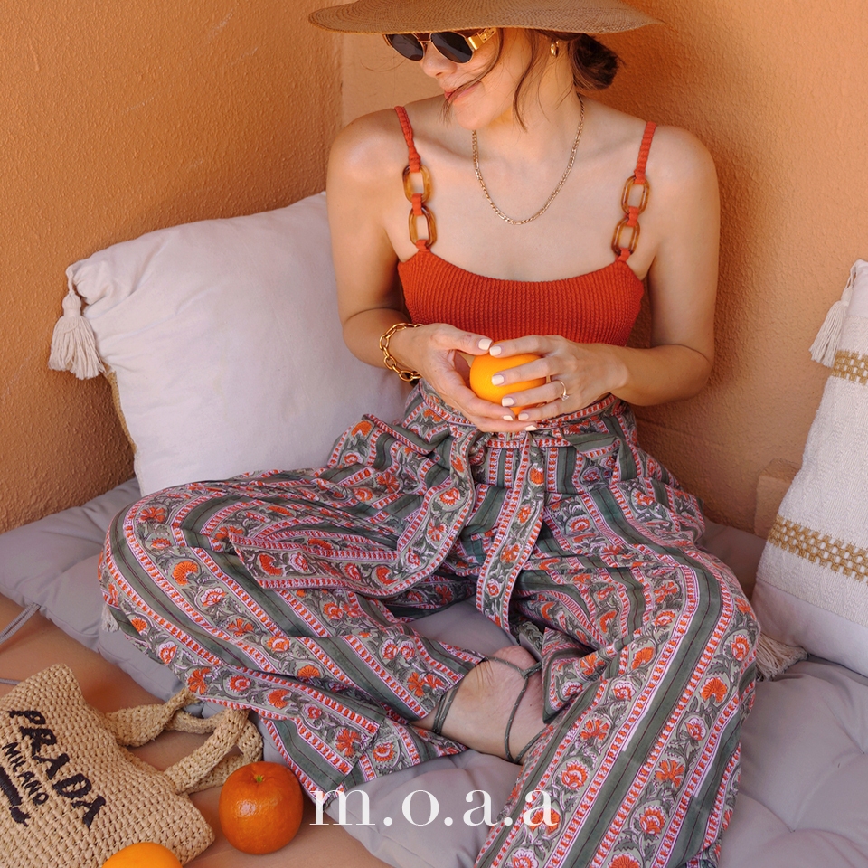 Terracotta Wrap Pants | Moaa Collection