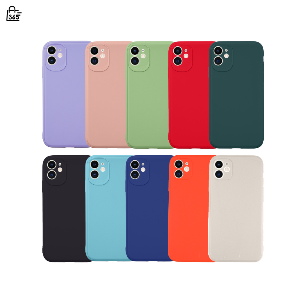 เคส สำหรับ iPhone 11 เคสซิลิโคนนิ่ม กันกล้อง สีพาสเทล TPU หนา