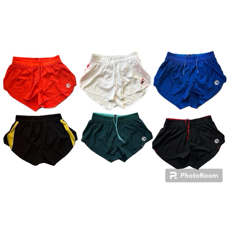 BT003กางเกงproeliteความยาว2"ครึ่งมีซับในกางเกงใน ใส่ได้ทั้งหญิงและชาย ผ้า polyester แห้งง่ายไม่ติดต่อตะเข็บไร้รอยเย็บ