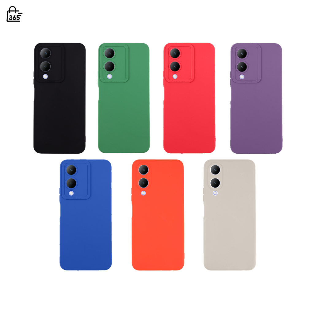 เคส สำหรับ Vivo Y17s V2310 เคสซิลิโคนนิ่ม กันกล้อง สีพาสเทล TPU หนา