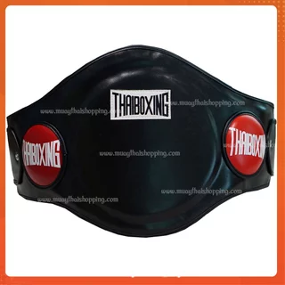 THAIBOXING เป้าป้องกันหน้าท้องหนังเทียม อุปกรณ์กีฬามวยไทย