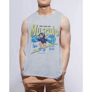 Musculo เสื้อกล้ามเปิดปีกพิมพ์ลาย รุ่น2024