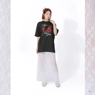 kome.offi กระโปรงยาวลูกไม้ รุ่น Kiera skirt