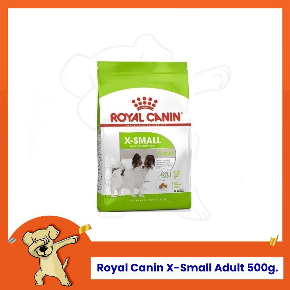 [Cheaper] Royal Canin X-Small Adult 500g โรยัลคานิน อาหารสุนัขโต พันธุ์จิ๋ว เม็ดจิ๋ว ขนาด 500 กรัม