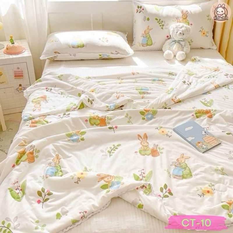 ผ้าห่มลายน่ารัก ผ้าห่มนุ่มพิมพ์ลาย Cotton100%