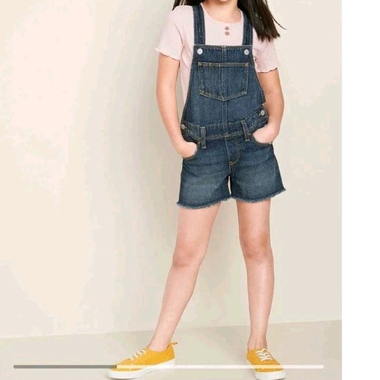 GO279 เอี้ยมยีนส์เด็ก เอี้ยมขาสั้น งานแท้ #พร้อมส่ง