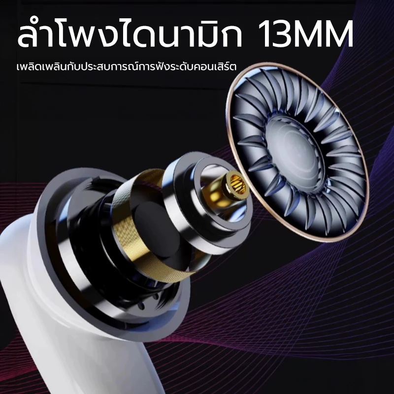 JQVITEK TWS Bluetooth 5.3 หูฟัง ENC ตัดเสียงรบกวน thumbnail 5