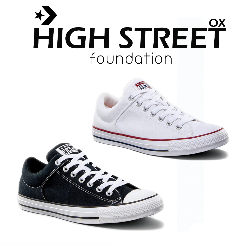 [ลด30% เก็บโค้ด 2509FASHDD] CONVERSE CTAS HIGH STREET FOUNDATION OX ไม่หุ้มข้อ รองเท้า คอนเวิร์ส แท้