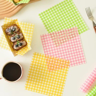 กระดาษรองขนม (100ใบ/แพ็ค)ขนาด 18*18 ซม. รองอาหาร เบเกอรี่ แล…