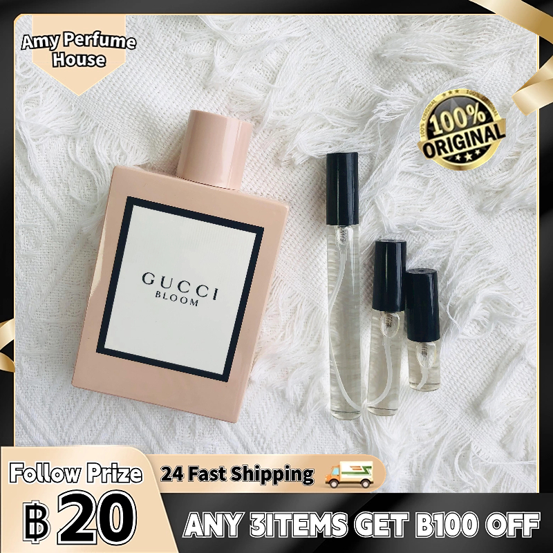 🎀100%สปอตของแท้ Gucci Bloom EDP 2ml/5ml/10ml ขวดน้ำหอมมินิ น้ําหอมทนนาน น้ําหอมขนาดทดลอง