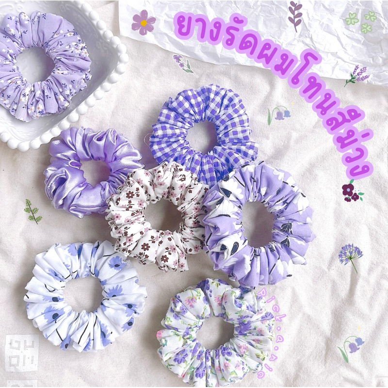 ยางรัดผม Scrunchies ยางรัดผมโดนัท สไตล์เกาหลี ยางรัดผมสำหรับผู้หญิง
