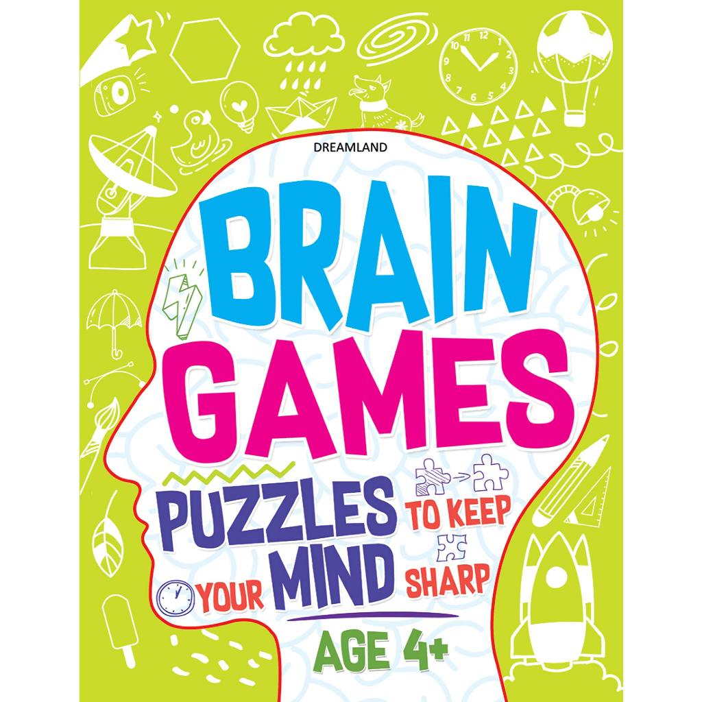 (Age4+) Brain Game Activity Book / Workbook for kindergerten หนังสือกิจกรรมเสริมพัฒนาการ อนุบาล 4 ขวบ ขึ้นไป