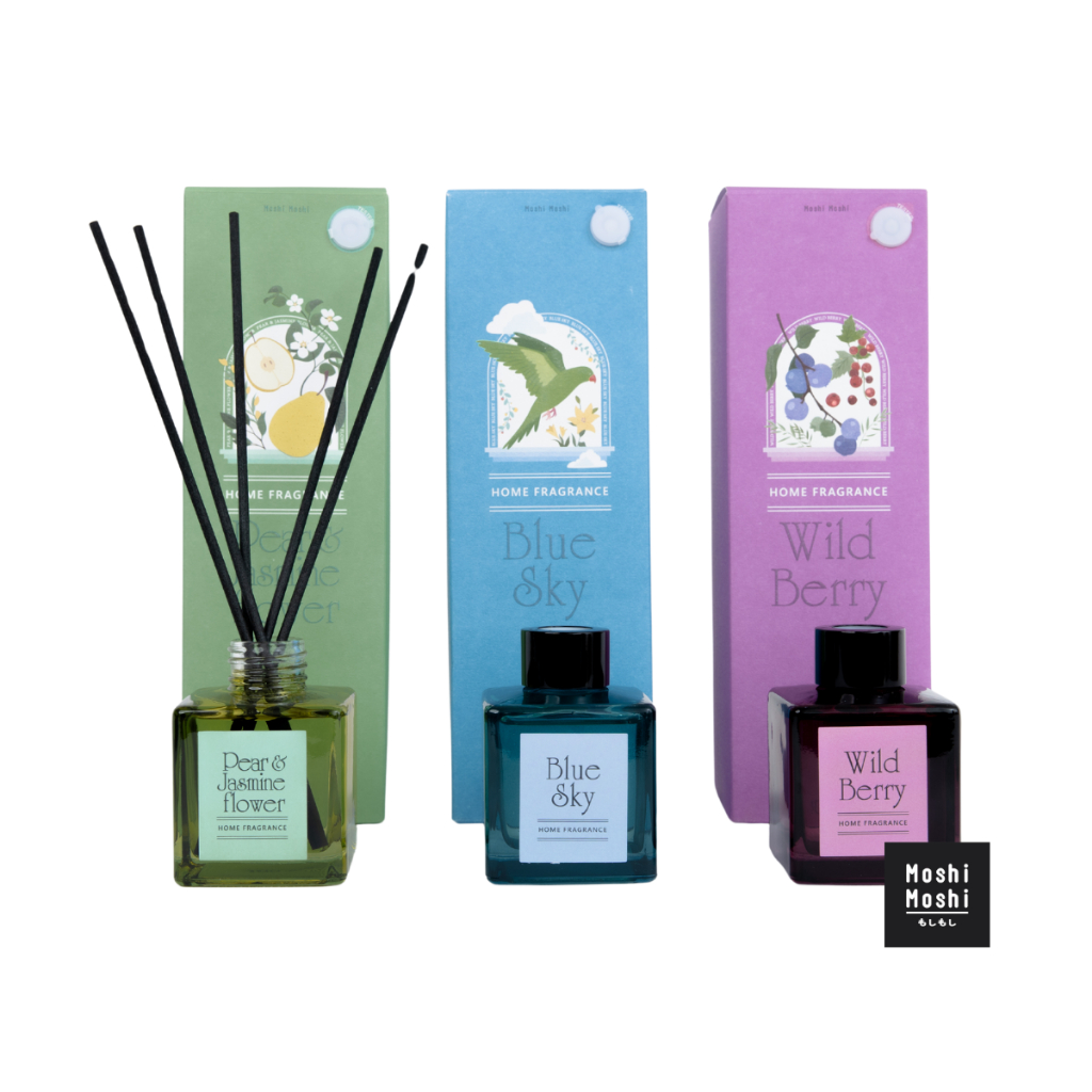 Moshi Moshi Diffuser น้ำมันหอมระเหย ก้านไม้หอมปรับอากาศ ก้านไม้หอม ขนาด 100 ml. รุ่น 8100021407-409