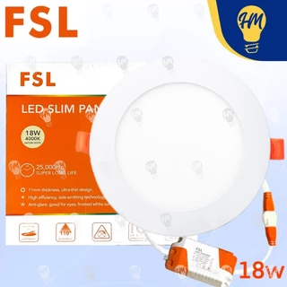 FSL ดาวน์ไลท์ LED 6W 9W 12W 18W กลม แสงขาว แสงคูลไวท์ แสงวอร์ม Panel Light 佛山照明