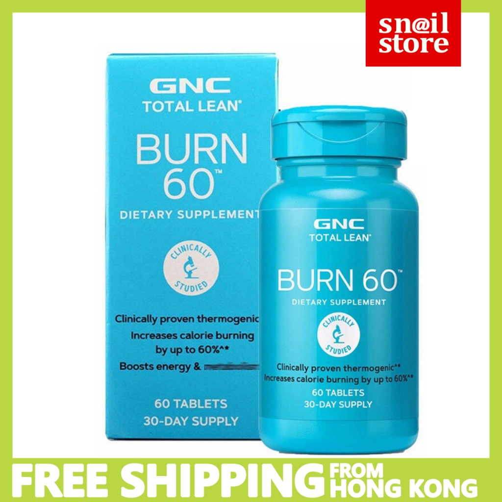 GNC total lean BURN 60 dietary supplement（EXP 2026）（60 tablets）gncburn60 ชุดลดความอ้วนที่สมบูรณ์แบบ 