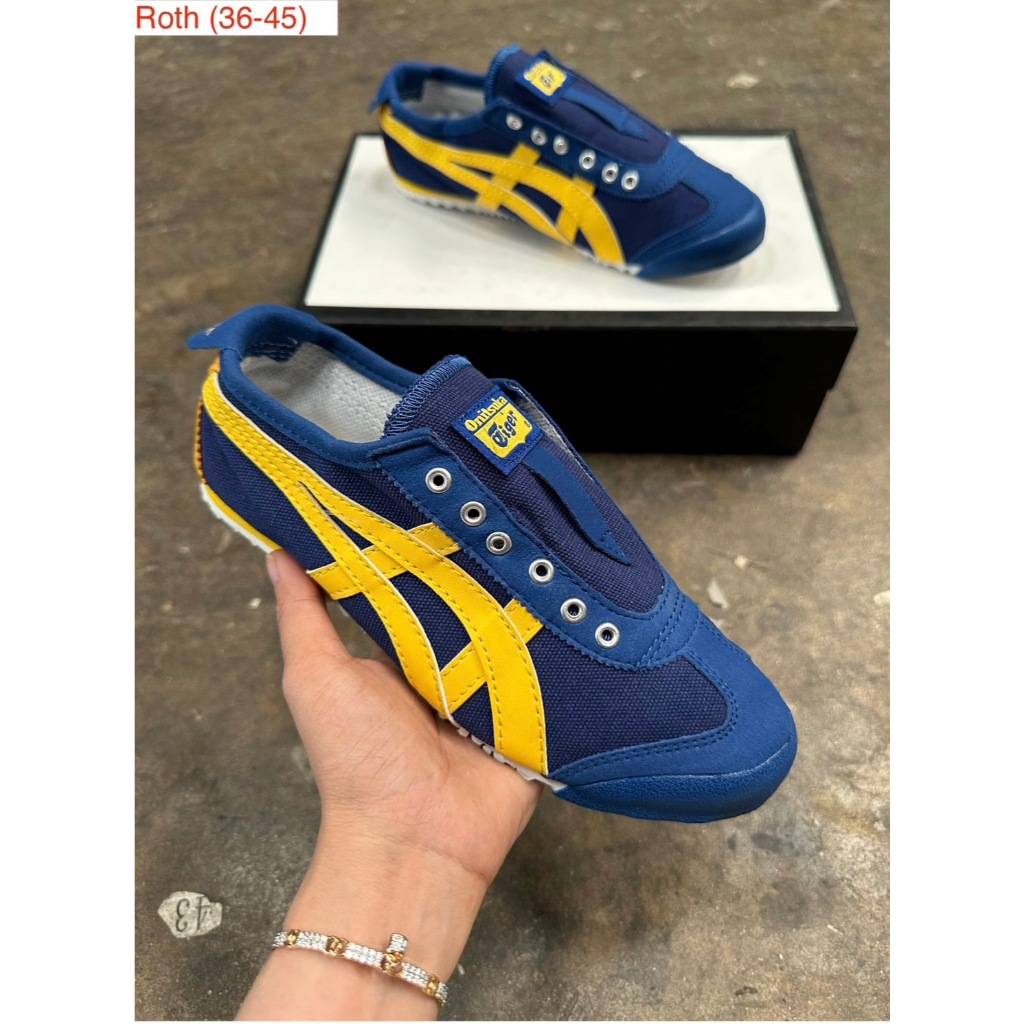 รองเท้าลำลอง ทรงสปอร์ต แบบสลิปออน(ไม่มีเชือก) ใส่สบายไซส์.36-45 มี 10 สี V38B007 - รูปที่ 6