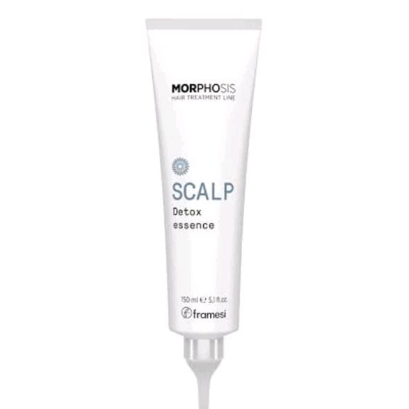 Framesi Morphosis Scalp Detox Essence 150 ml ทรีทเม้นท์ สำหรับหนังศีรษะ ก่อนสระผม ช่วยลดความมัน กลิ่นอับ และรังแค
