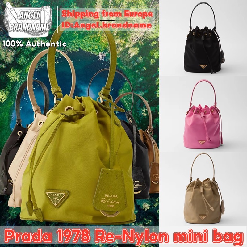 ปราด้า Prada Re-Edition 1978 Re-Nylon mini bucket bag กระเป๋า สุภาพสตรี/กระเป๋าสะพายไหล่ กระเป๋ามินิ
