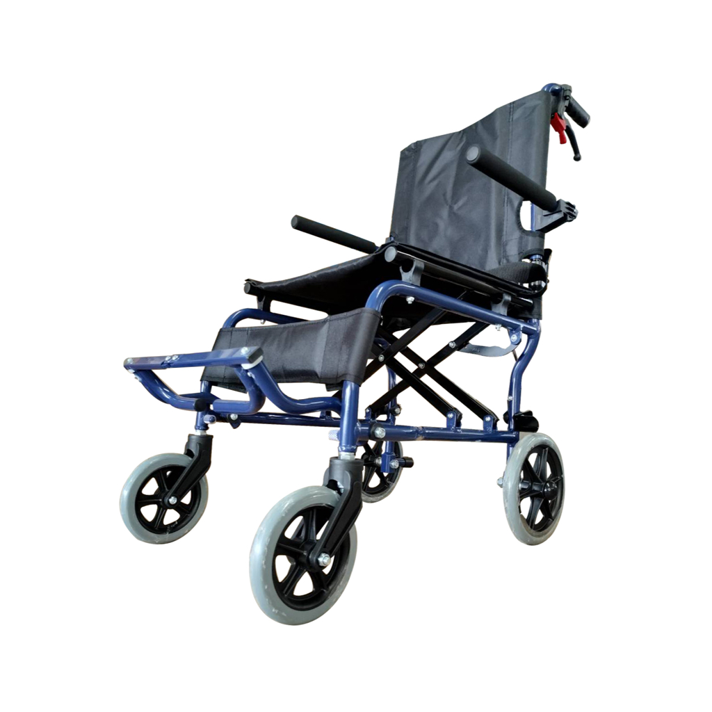 [แถมกระเป๋าใส่รถเข็น] Top Longmax รถเข็นผู้ป่วยนั่งโครงสร้างอลูมิเนียมสำหรับเคลื่อนย้ายน้ำหนักเบา 7.5kg รุ่นDY019003LABJ