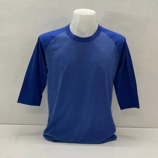 เสื้อสโลปแขนสามส่วนแนววินเทจผ้าท้อปดรายแขนสลับสีทูโทนมีหลายไซร์ใส่ใด้ทั้งชายหญิง