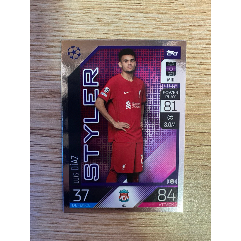 การ์ดฟุตบอล Luis Diaz