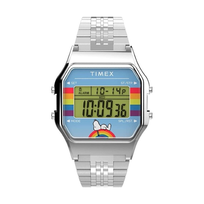Timex นาฬิกาข้อมือดิจิตอล Snoopy / TW2V61300 T80 x Peanuts Dream in Color 34mm