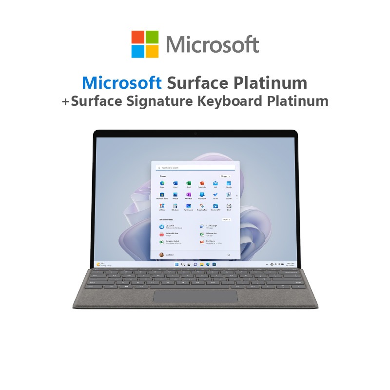 [Laptop] Microsoft Surface Pro 9 i7/32/1TB Platinum + Surface Signature Keyboard