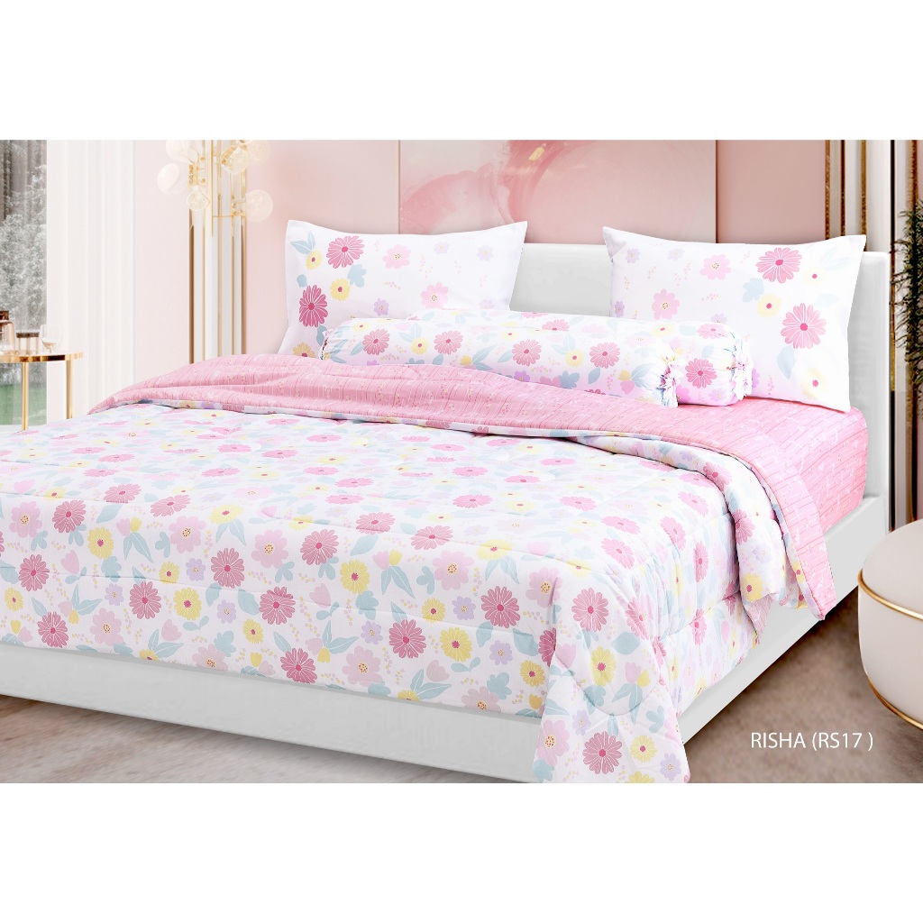 STEVENS ชุดเครื่องนอน ดีไซน์ RISHA รุ่น SOFTEX เนื้อผ้าไมโครไฟเบอร์