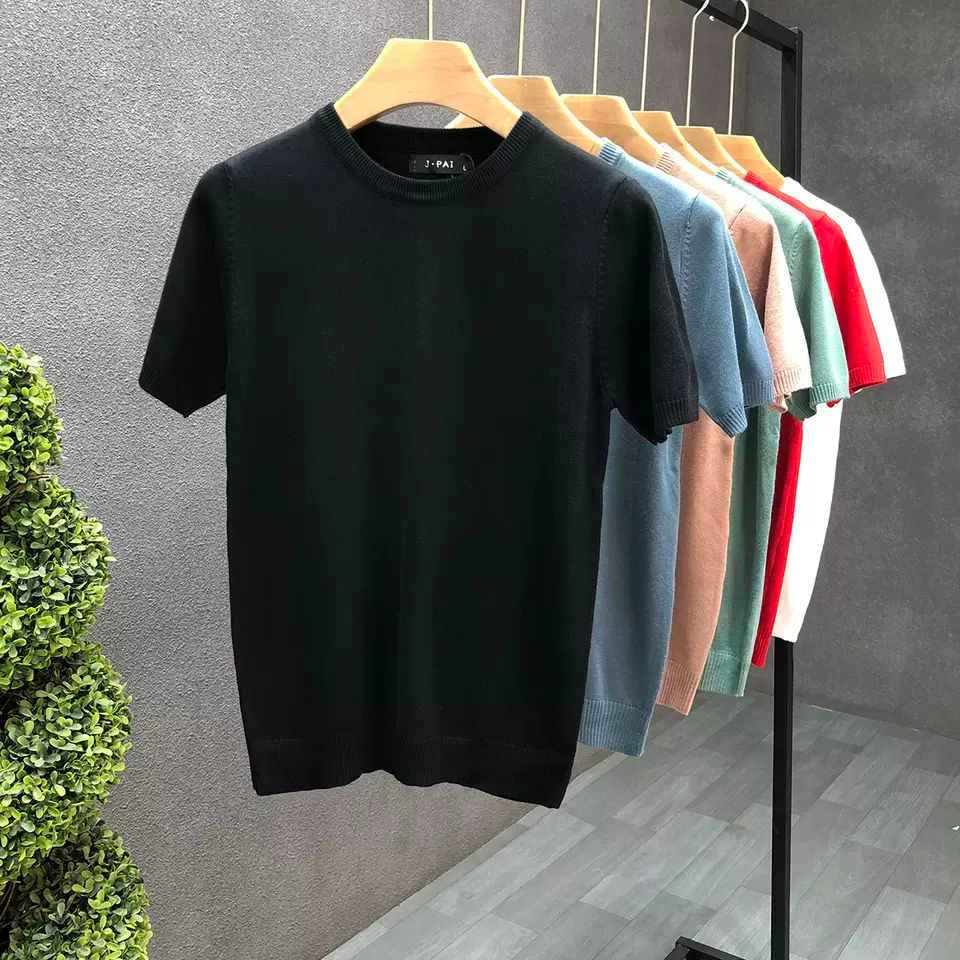 0108# เสื้อยืดสีพื้น คอกลม เสื้อไหมพรมแขนสั้น เกรดพรีเมี่ยม ผ้าหนาไม่บาง ใส่สบาย ไม่หด ไม่ต้องรีด มีเก็บเงินปลายทาง