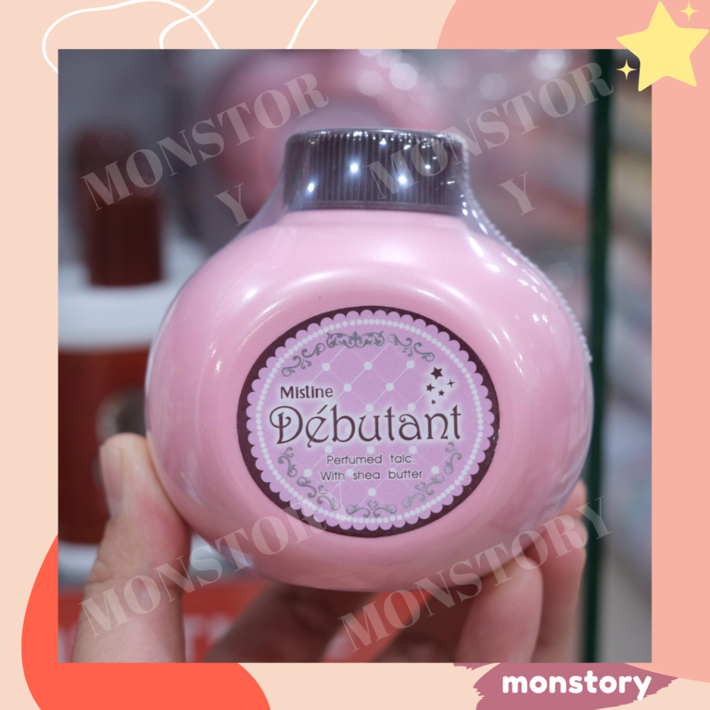 Mistine Debutant แป้งทาตัวกลิ่นหอม มิสทิน เดบูตองท์ 100g.