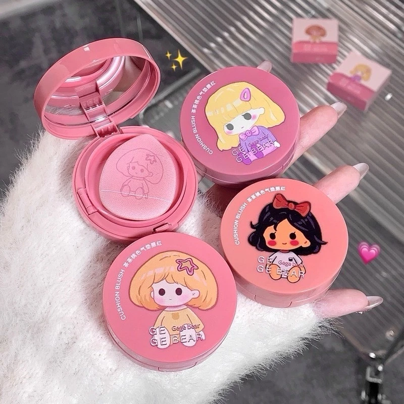 Gege Bear N439 บลัชออนคุชชั่น+พัฟ เนื้อบาง สีชัด กันน้ำ thumbnail 3