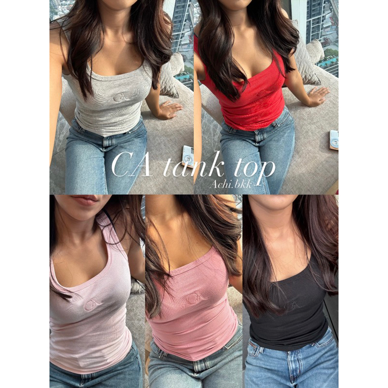 Achi.bkk - CA tank top เสื้อกล้ามยาว พร้อมส่ง