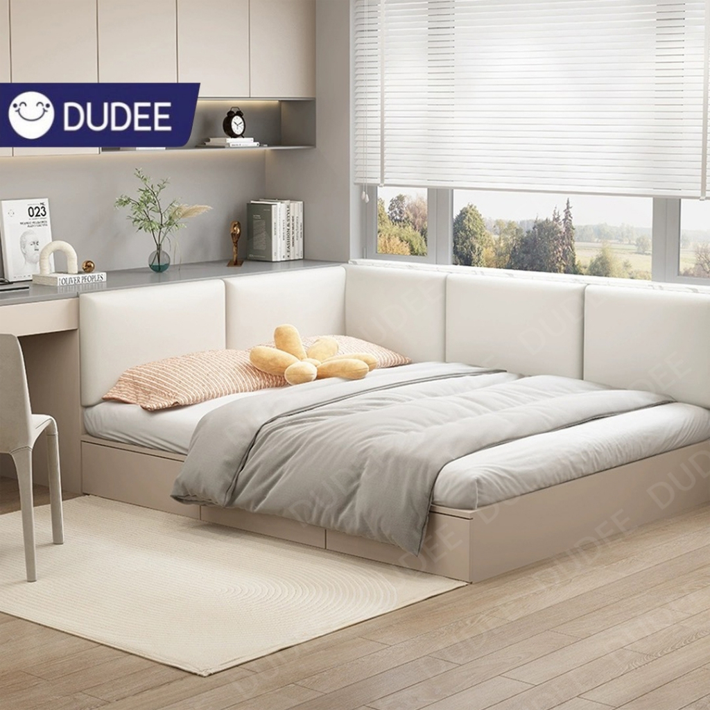 DUDEE หัวเตียงทาทามิ บุหนังทำความสะอาดง่าย ตกแต่งให้ห้องนอนเรียบหรู ทันสมัย