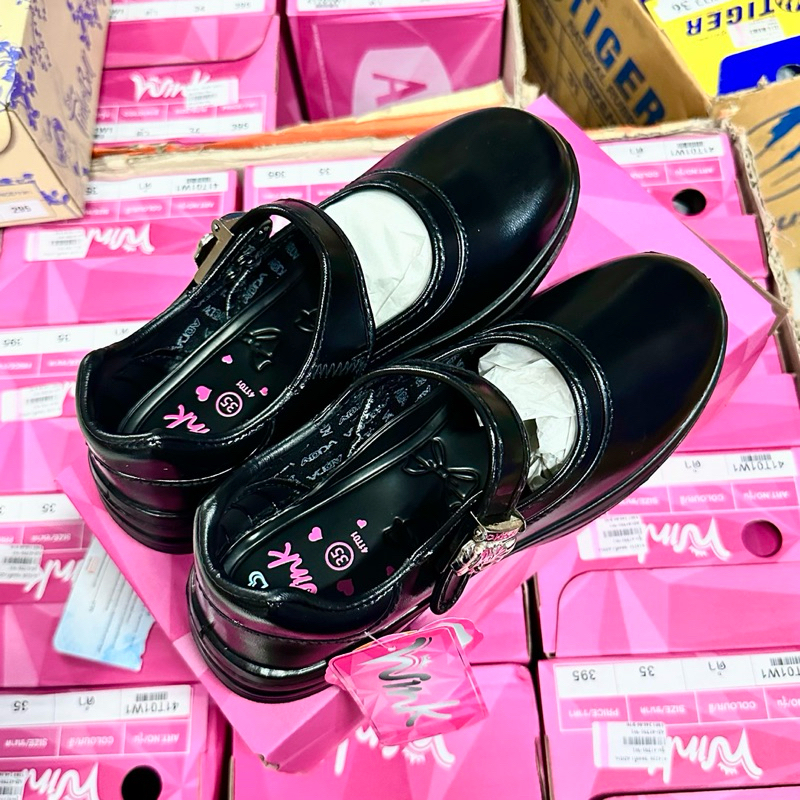 รองเท้านักเรียนสีดำผู้หญิง Adda wink ราคาถูกกว่าห้าง🔥